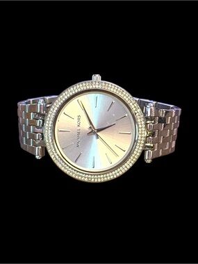Michael Kors Darci silver tone stainless steel watch